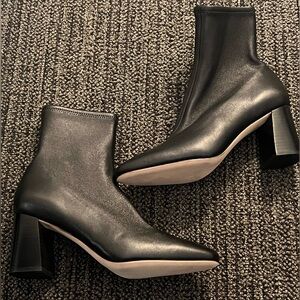 NWOT Black Loeffler Randall Elise leather ankle boots, 8.5